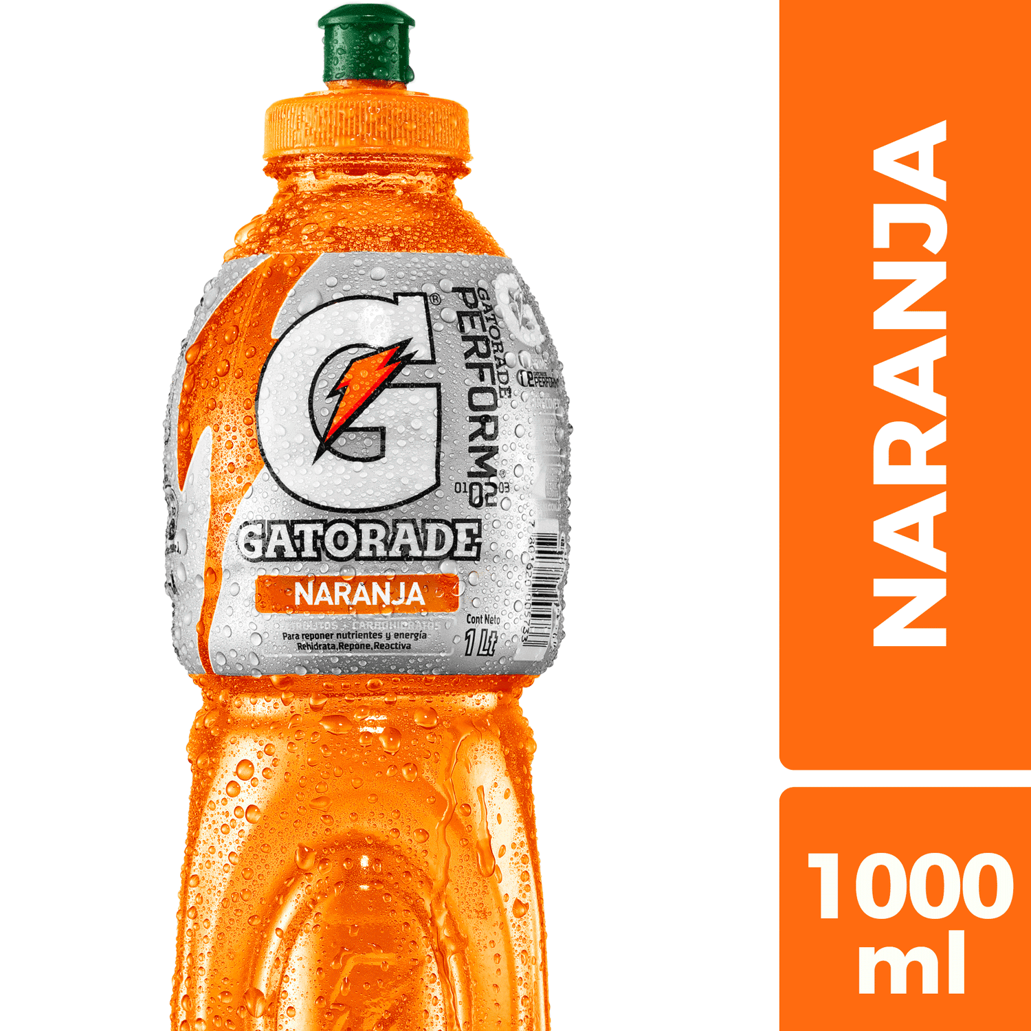 Bebida Isotonica Gatorade Naranja Desechable 1 L