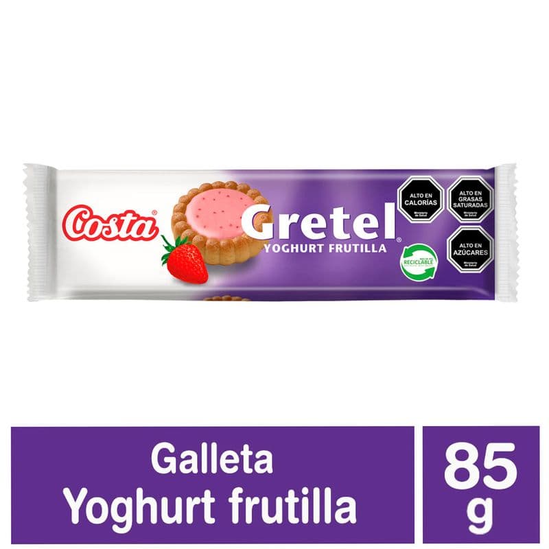 Galleta Gretel Costa Frutilla 85 G