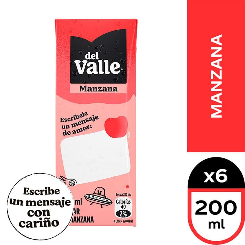 Pack Del Valle Manzana 200 Ml