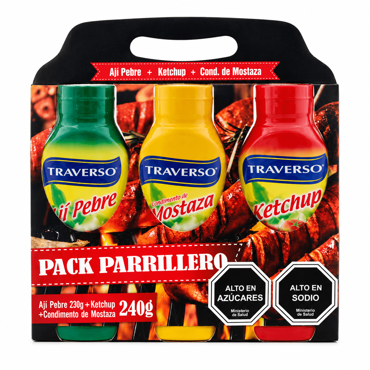 Pack Parrillero Traverso 240 G
