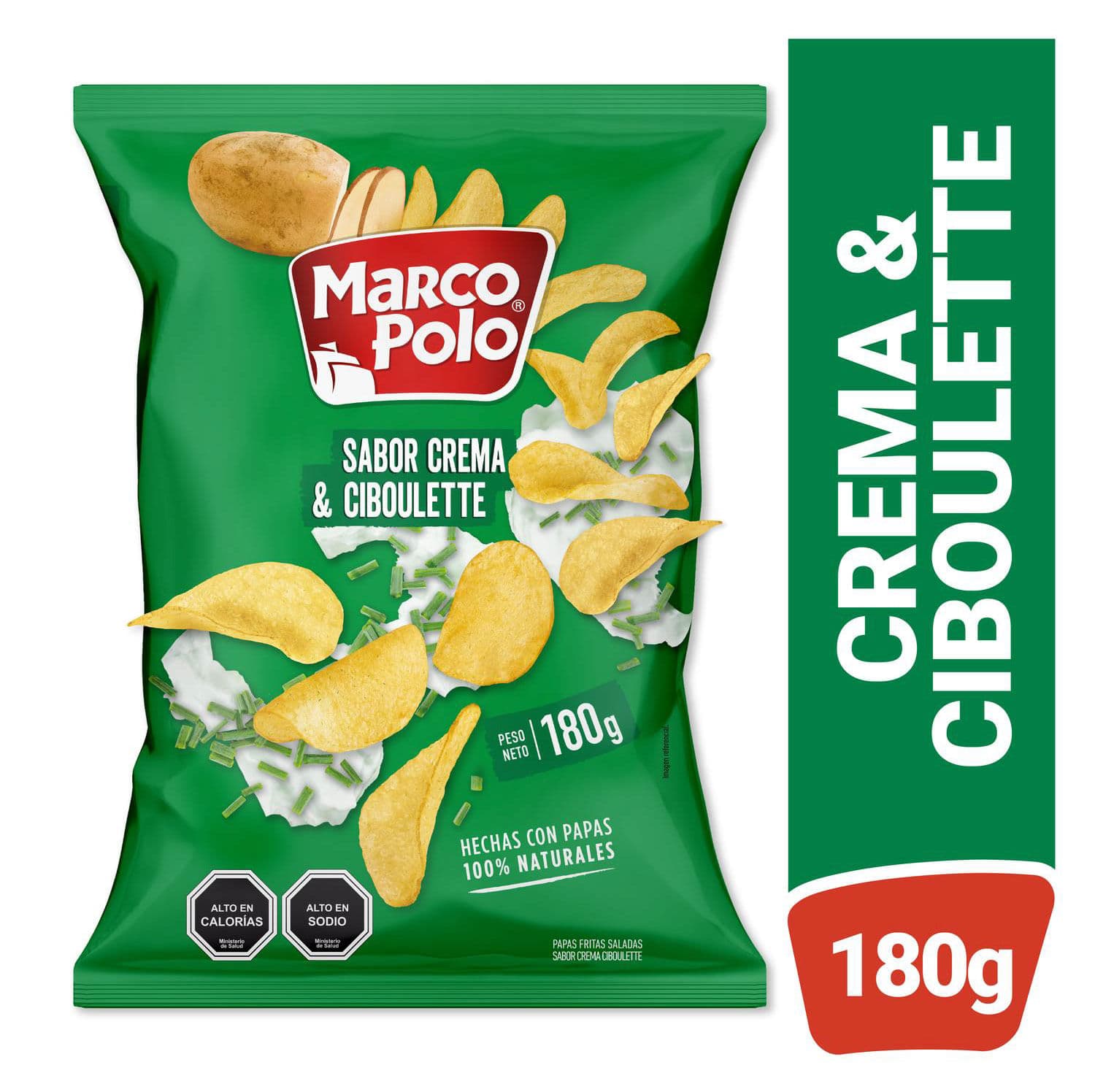 Snack Papas Marco Polo Crema y Ciboulette