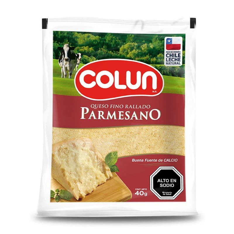 Queso Rallado Parmesano Colun Colun 40 G