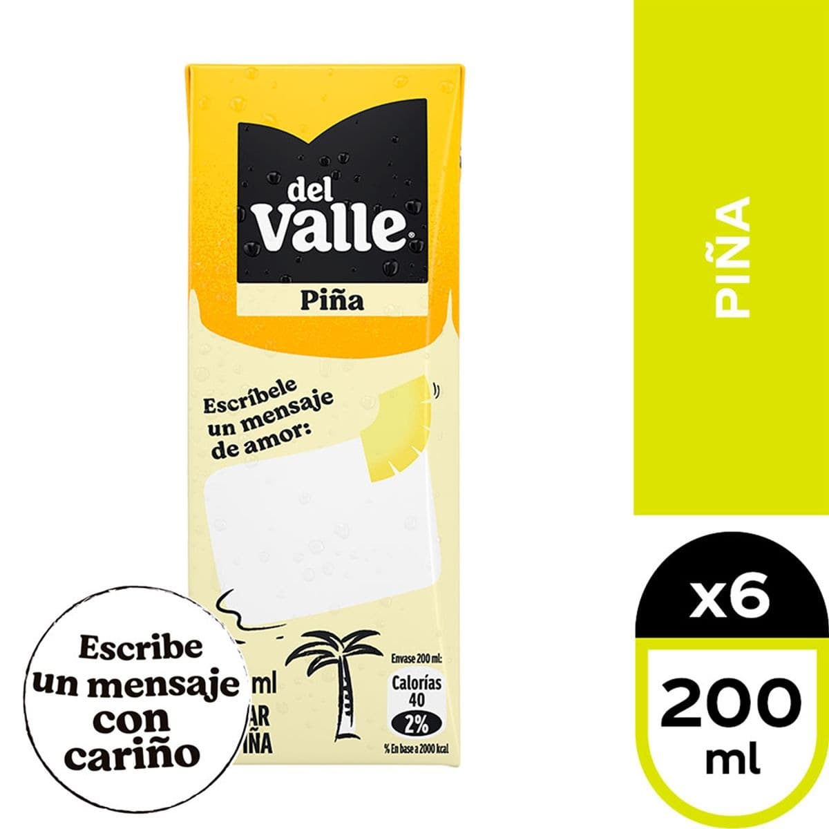 Bebida Nectar Del Valle Durazno Caja 200 Ml
