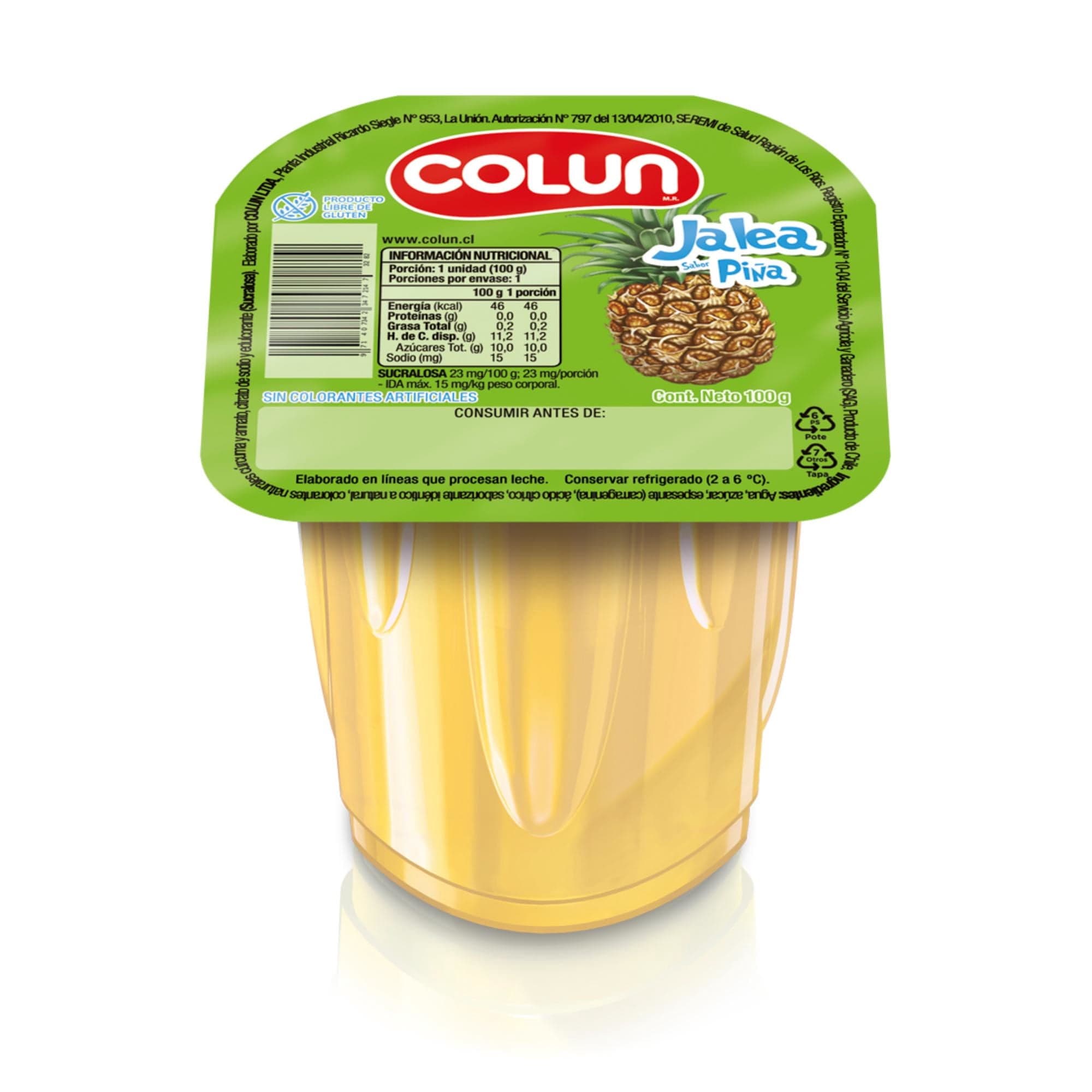 Postre Jalea Colun Pina 100 G