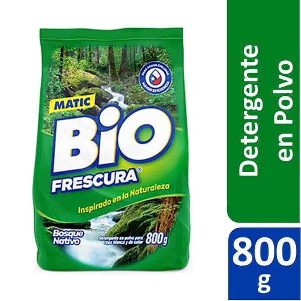 Detergente Polvo Biofrescura Bosque Natural 800 G