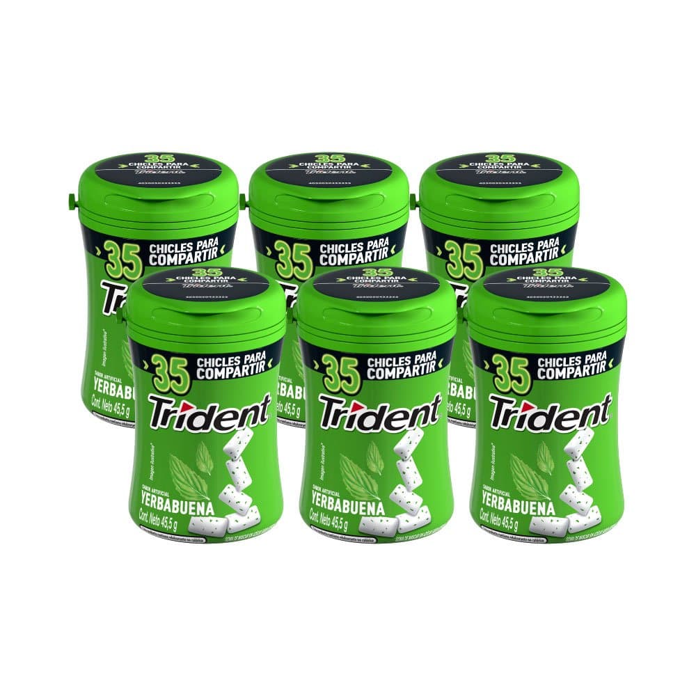 Chicle Trident Yerbabuena