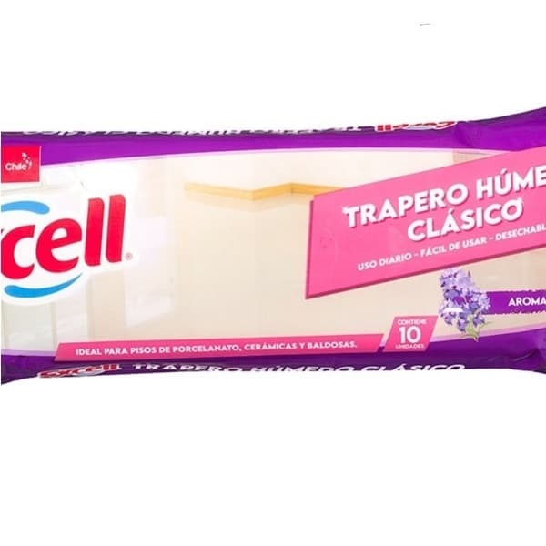 Trapero Excell Humedo Lavanda 10 Unidades