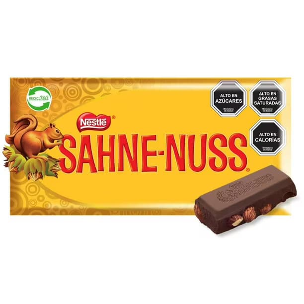 Chocolate Sahne-Nuss Nestle 250 G