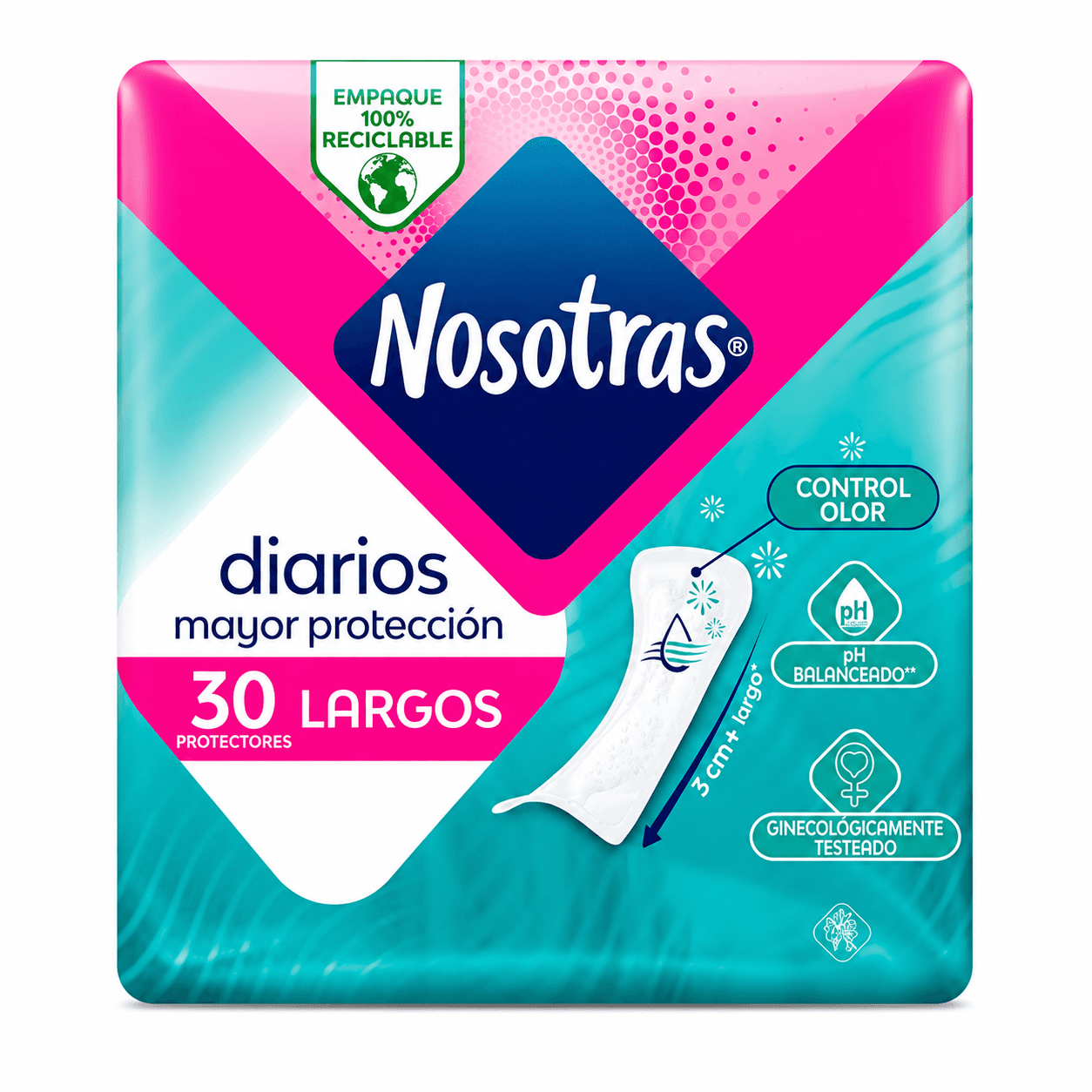 Protector Diario Largos Nosotras 30 un