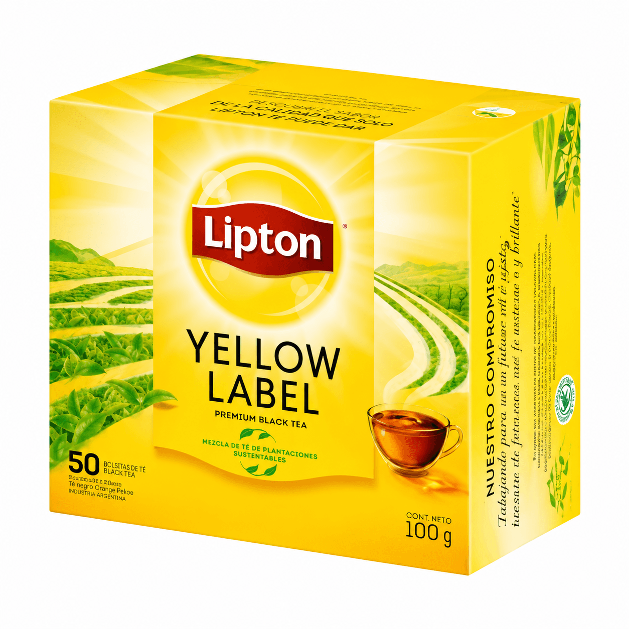 Te Lipton Yellow Label 50 Bolsitas 100 G