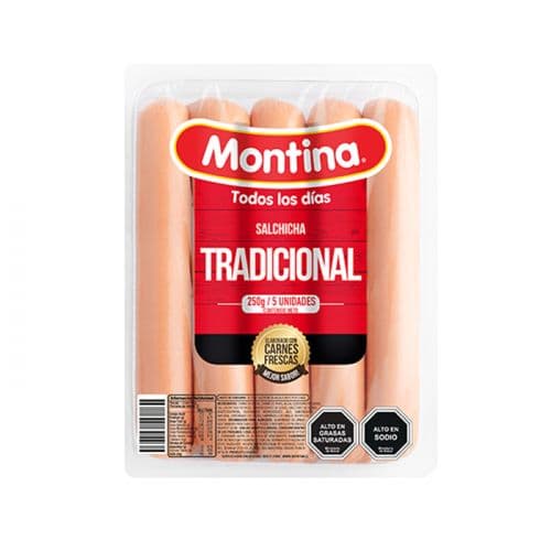 Salchicha Montina 5 Unidades Tradicional