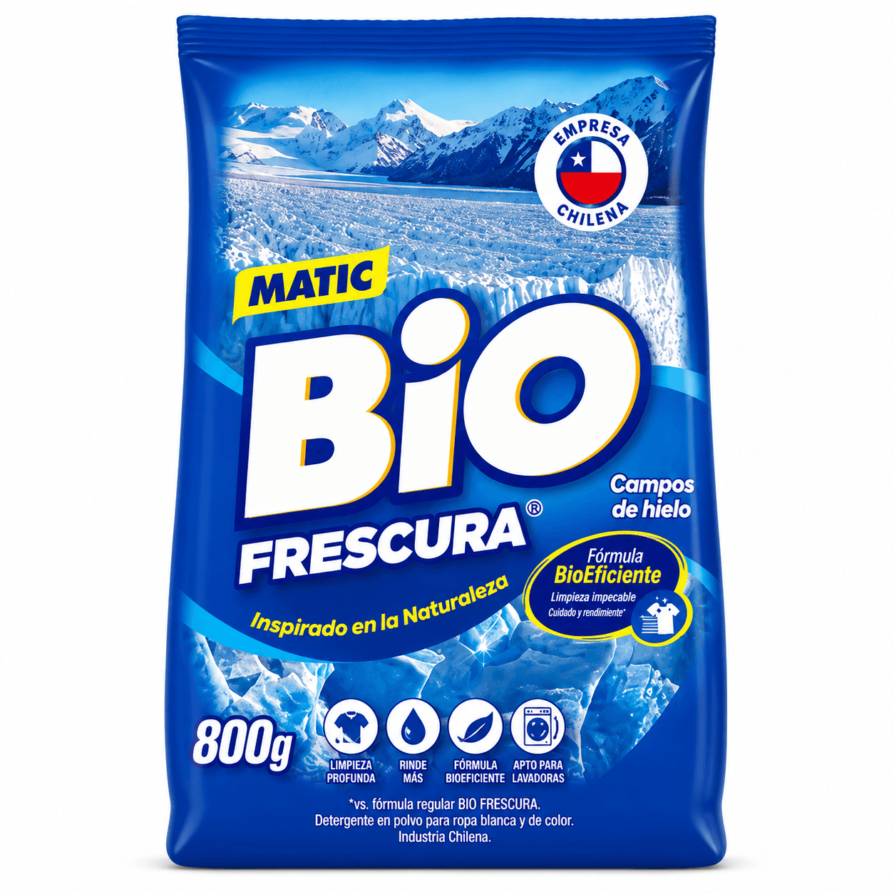Detergente Polvo Biofrescura Campo de Hielo 800 G