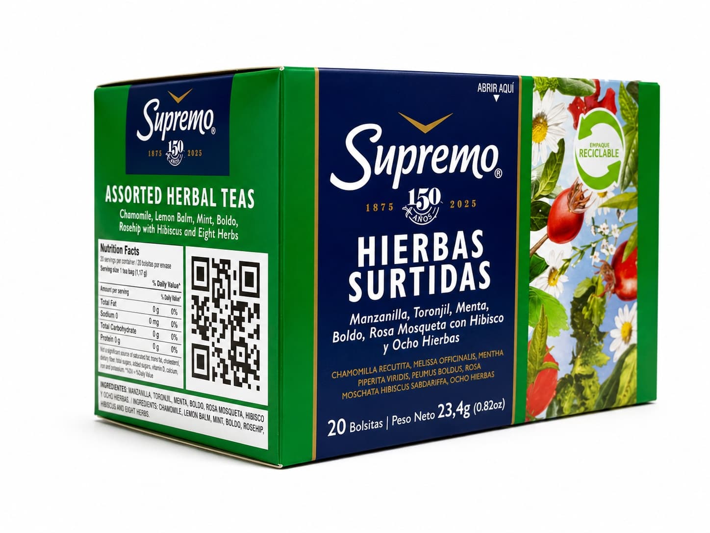 Te Supremo Hierbas Surtidas 20 Bolsitas 24,4 G