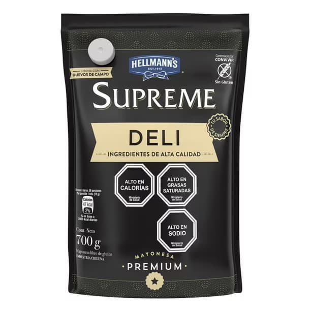Mayonesa Hellmanns Dali Supreme 700 G