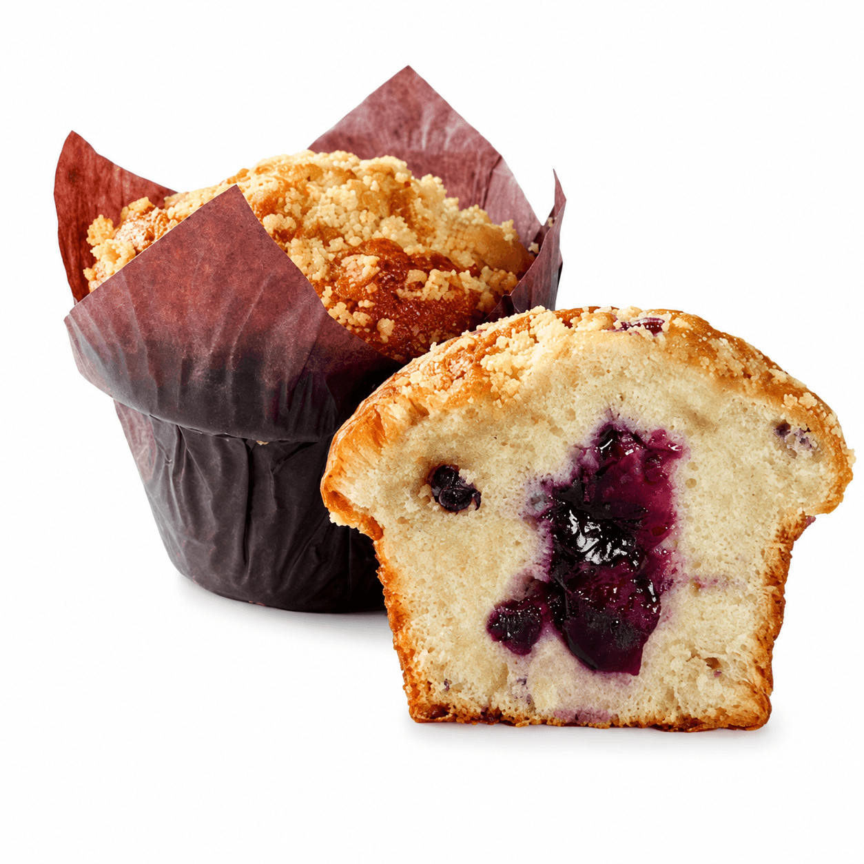 Muffin Arandanos Relleno Frambuesa