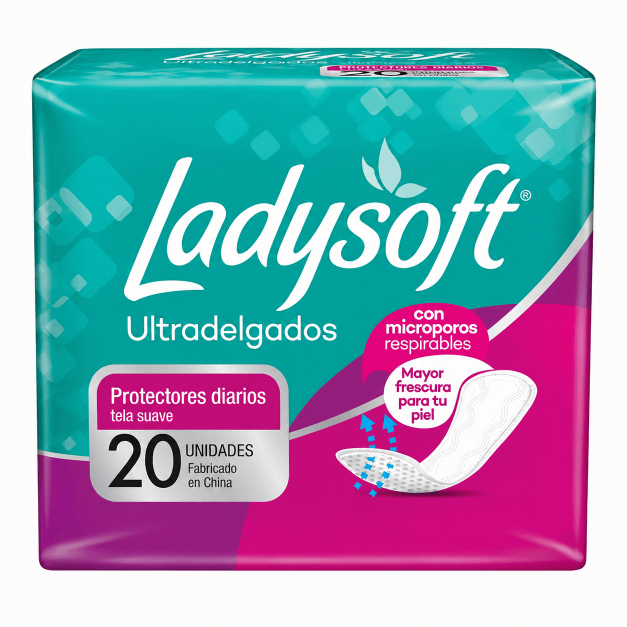Protector Diario Ultra Delgado Ladysoft 20 un