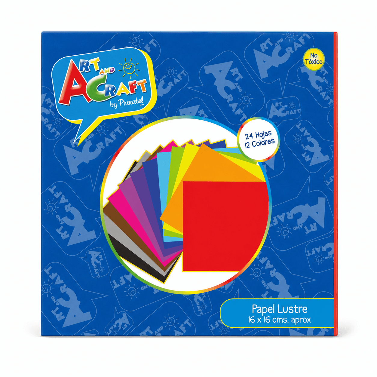 Papel Lustre 16x16 Cm Art And Craft Paquete