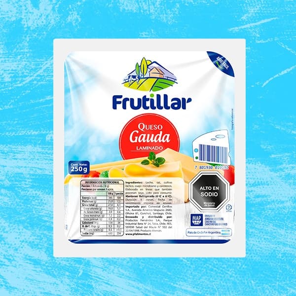 Queso Gauda Laminado 250 G